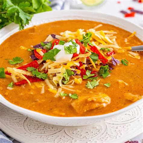 How much fat is in chicken enchilada soup - calories, carbs, nutrition