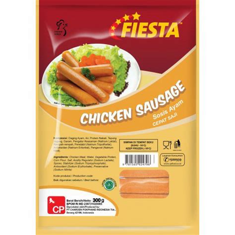 How much fat is in chicken fiesta chicken sausage - calories, carbs, nutrition