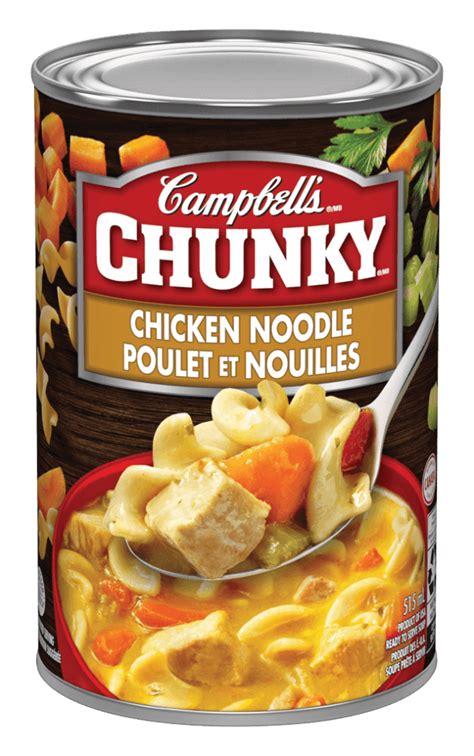 How much fat is in chicken noodle chunky soup - calories, carbs, nutrition