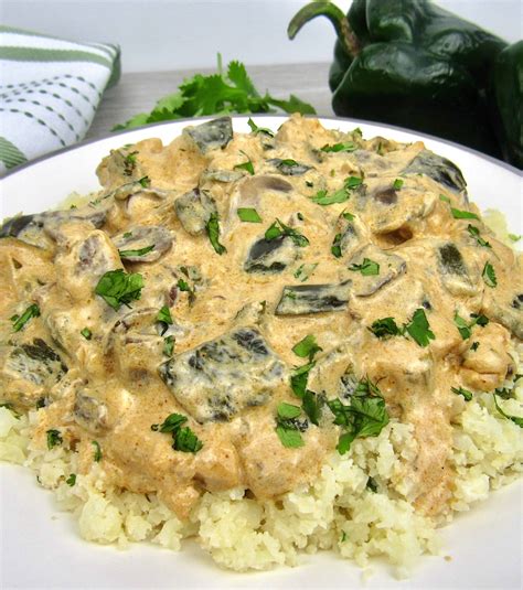 How much fat is in chicken poblano - calories, carbs, nutrition