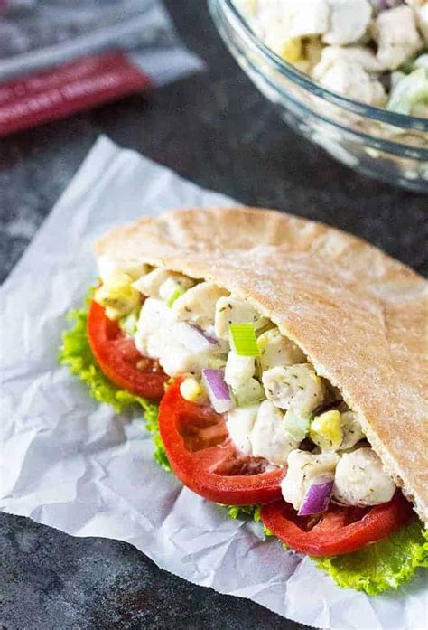 How much fat is in chicken pocket sandwich with a three bean salad tuscan style - calories, carbs, nutrition