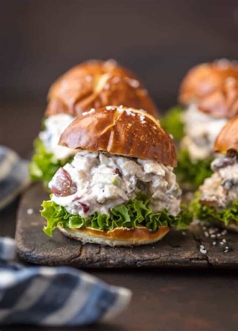 How much fat is in chicken salad slider - calories, carbs, nutrition