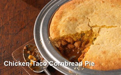 How much fat is in chicken taco cornbread pie - calories, carbs, nutrition