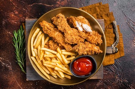 How much fat is in chicken tenders with fries - calories, carbs, nutrition