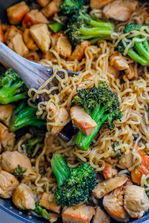 How much fat is in chicken teriyaki ramen bowl - calories, carbs, nutrition