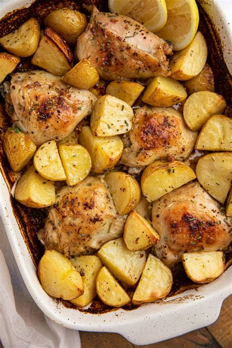 How much fat is in chicken thigh roasted rosemary potatoes - calories, carbs, nutrition