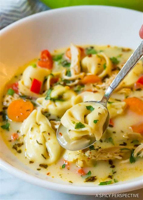 How much fat is in chicken tortellini soup - calories, carbs, nutrition