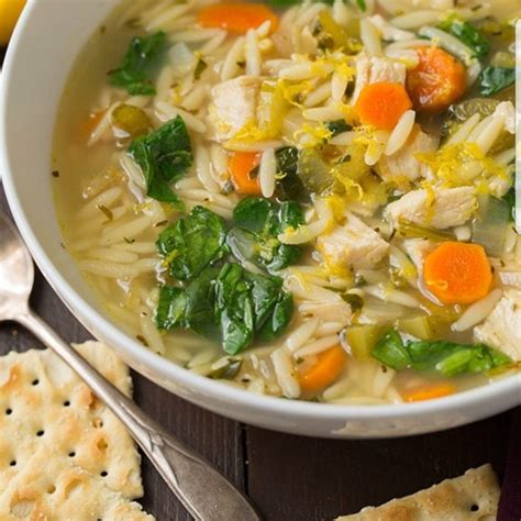 How much fat is in chicken vegetable orzo soup - calories, carbs, nutrition