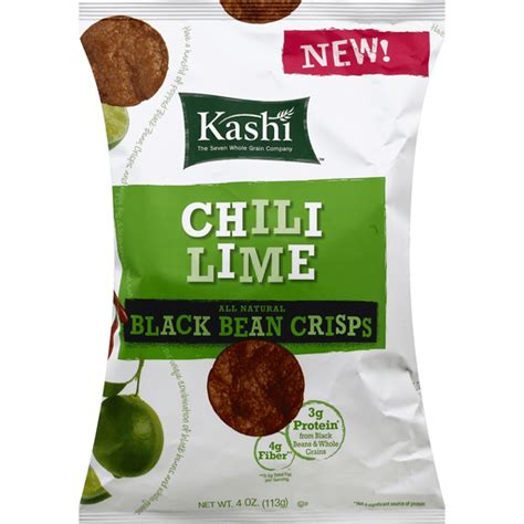 How much fat is in chili lime black bean crisps - calories, carbs, nutrition
