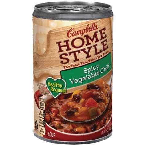 How much fat is in chili vegetable campbells 16 oz - calories, carbs, nutrition