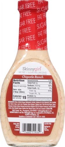 How much fat is in chipotle ranch dressing - calories, carbs, nutrition