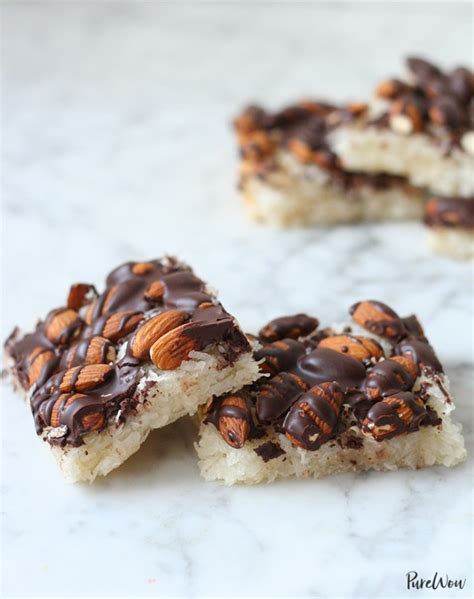 How much fat is in chocolate almond coconut bar - calories, carbs, nutrition
