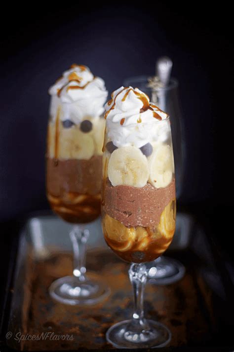 How much fat is in chocolate caramel banana parfait - calories, carbs, nutrition