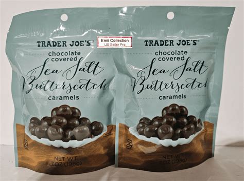 How much fat is in chocolate covered sea salt butterscotch caramels - calories, carbs, nutrition