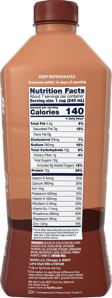 How much fat is in chocolate drink - calories, carbs, nutrition