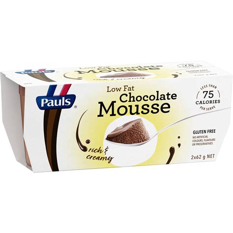 How much fat is in chocolate mousse - calories, carbs, nutrition