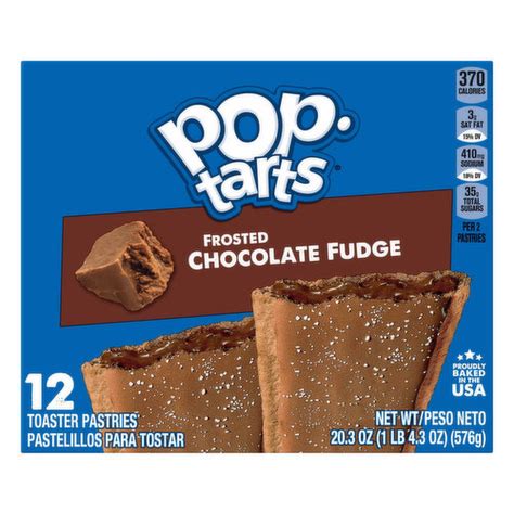 How much fat is in chocolate pop tart - calories, carbs, nutrition