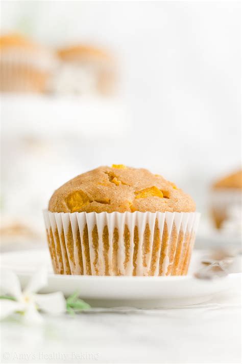 How much fat is in cholesterol free peach muffin - calories, carbs, nutrition