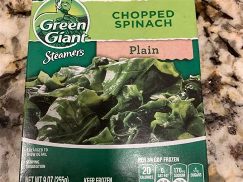 How much fat is in chopped spinach - calories, carbs, nutrition