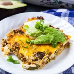 How much fat is in chorizo breakfast casserole - calories, carbs, nutrition