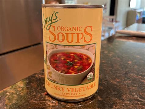 How much fat is in chunky vegetable & orzo soup - calories, carbs, nutrition