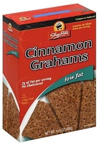 How much fat is in cinnamon grahams - calories, carbs, nutrition