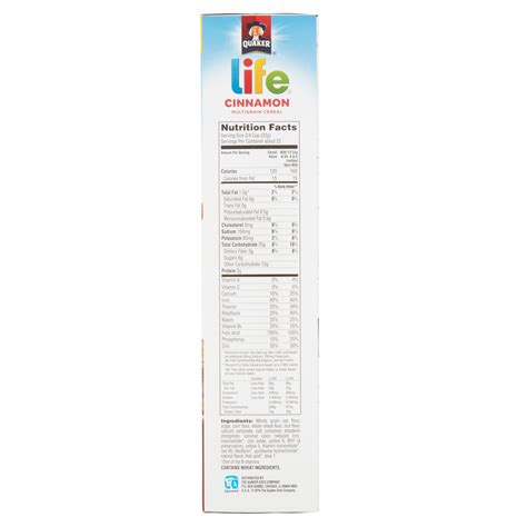 How much fat is in cinnamon life - calories, carbs, nutrition