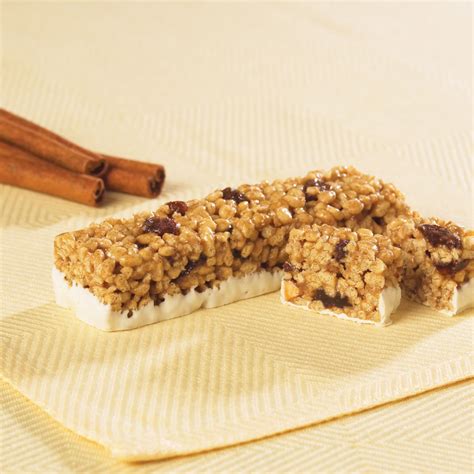 How much fat is in cinnamon raisin bar - calories, carbs, nutrition