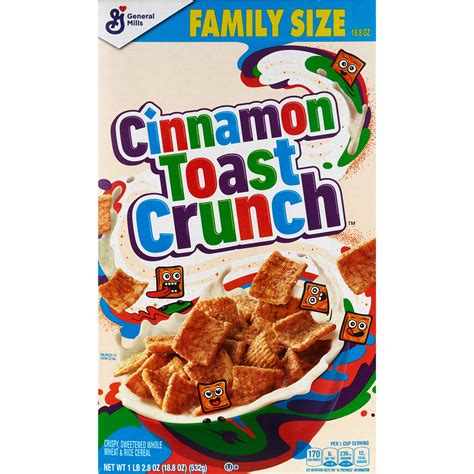 How much fat is in cinnamon toast crunch (82256.3) - calories, carbs, nutrition