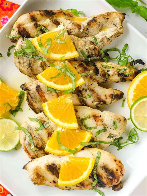 How much fat is in citrus basil chicken - calories, carbs, nutrition