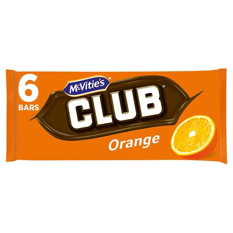 How much fat is in club biscuit (orange) - calories, carbs, nutrition