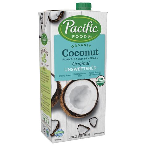 How much fat is in coconut beverage original unsweetened - calories, carbs, nutrition