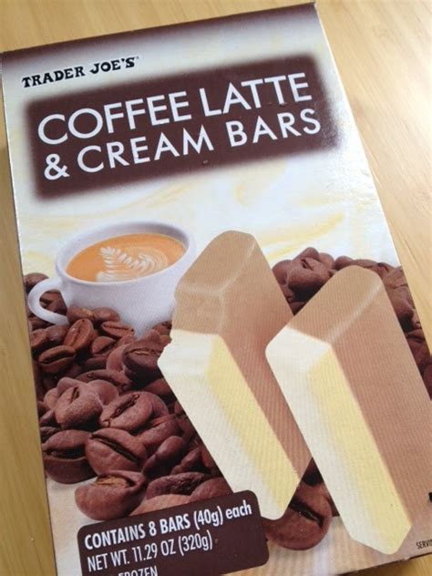 How much fat is in coffee latte and cream bars - calories, carbs, nutrition