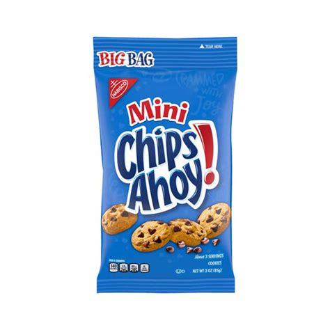 How much fat is in cookies, chips ahoy, mini, nabisco - calories, carbs, nutrition