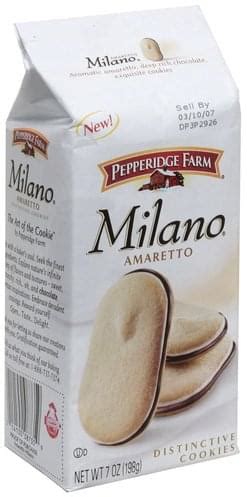 How much fat is in cookies, pepperidge farm milano - calories, carbs, nutrition