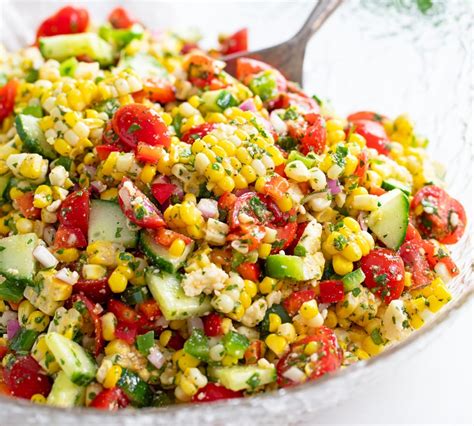 How much fat is in corn salad - calories, carbs, nutrition