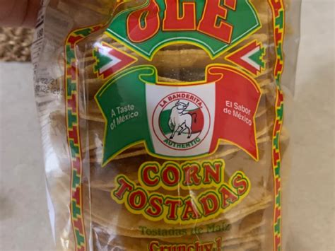 How much fat is in corn tostadas - calories, carbs, nutrition