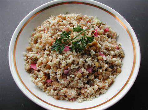 How much fat is in couscous lentil salad (9542.0) - calories, carbs, nutrition