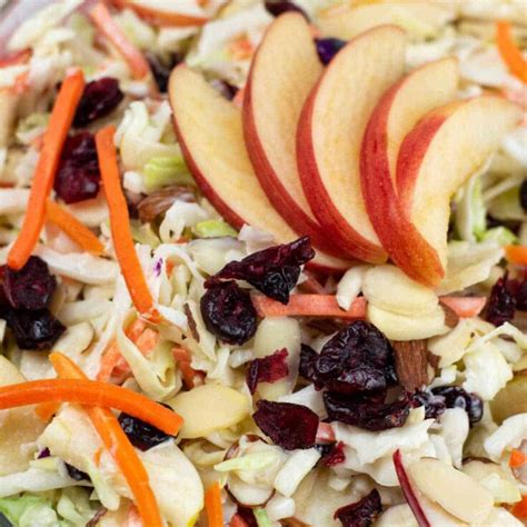 How much fat is in cranberry coleslaw (21070.0) - calories, carbs, nutrition