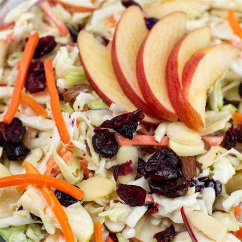 How much fat is in cranberry coleslaw (21070.0) - calories, carbs, nutrition