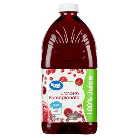 How much fat is in cranberry pomegranate 100% juice - calories, carbs, nutrition