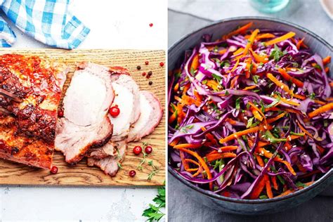 How much fat is in cranberry pork with cabbage & yam cakes - calories, carbs, nutrition