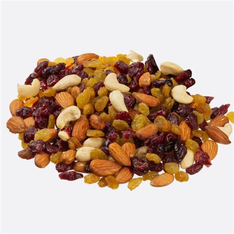 How much fat is in cranberry raisin fruit mix - calories, carbs, nutrition