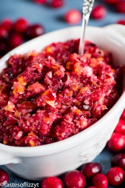 How much fat is in cranberry relish - calories, carbs, nutrition