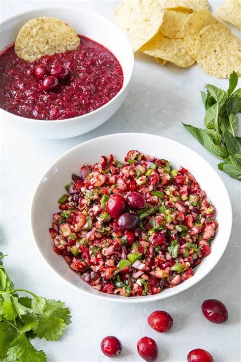 How much fat is in cranberry salsa - calories, carbs, nutrition