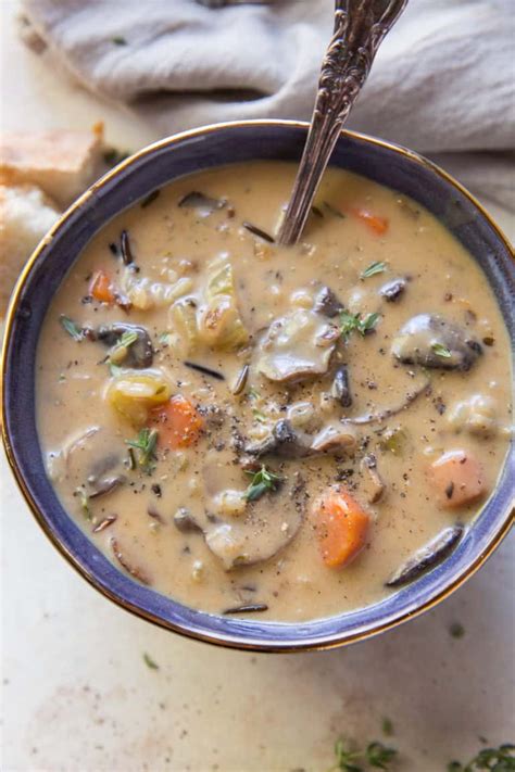 How much fat is in cream of mushroom wild rice soup (mf12z) - calories, carbs, nutrition