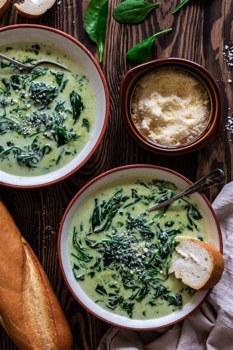 How much fat is in cream of spinach soup - calories, carbs, nutrition