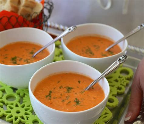 How much fat is in cream of tomato soup with dill - calories, carbs, nutrition