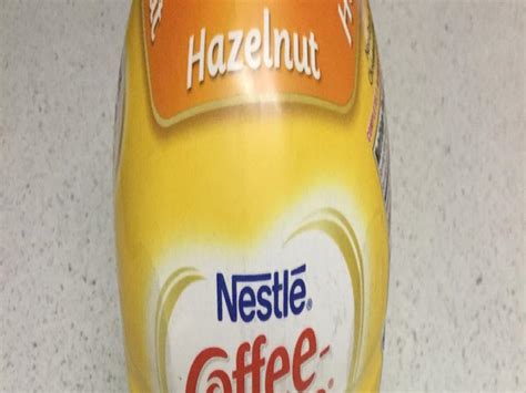 How much fat is in creamer - hazelnut - calories, carbs, nutrition