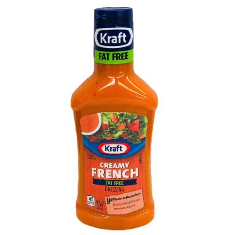 How much fat is in creamy french dressing (62353.0) - calories, carbs, nutrition